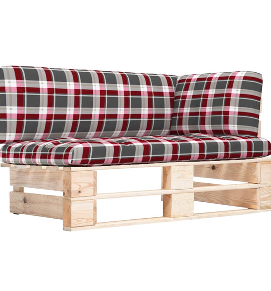 Outdoor-Ecksofa Paletten Kiefernholz Imprägniert