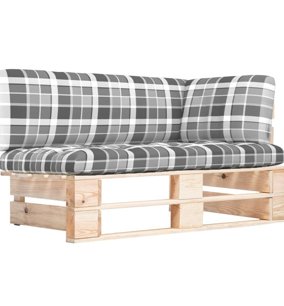 Outdoor-Ecksofa Paletten Kiefernholz Imprägniert