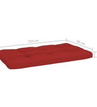 2-Sitzer-Palettensofa mit Kissen Imprägniertes Kiefernholz