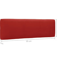 2-Sitzer-Palettensofa mit Kissen Imprägniertes Kiefernholz