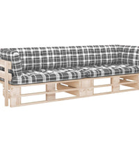 2-Sitzer-Palettensofa mit Kissen Imprägniertes Kiefernholz