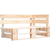 6-tlg. Paletten-Lounge-Set mit Kissen Imprägniertes Kiefernholz