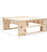 6-tlg. Paletten-Lounge-Set mit Kissen Imprägniertes Kiefernholz