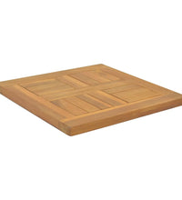 Tischplatte Quadratisch 40x40x2,5 cm Massivholz Teak