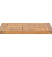 Tischplatte Quadratisch 40x40x2,5 cm Massivholz Teak