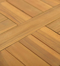 Tischplatte Quadratisch 40x40x2,5 cm Massivholz Teak