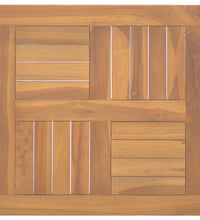 Tischplatte Quadratisch 50x50x2,5 cm Massivholz Teak