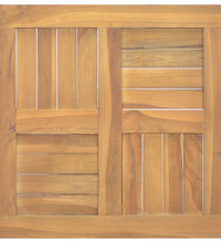 Tischplatte Quadratisch 50x50x2,5 cm Massivholz Teak