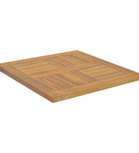 Tischplatte Quadratisch 50x50x2,5 cm Massivholz Teak