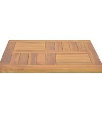 Tischplatte Quadratisch 50x50x2,5 cm Massivholz Teak