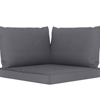 Garten-Palettensofa 2-Sitzer mit Kissen in Anthrazit