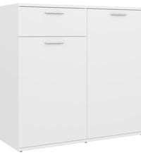 Sideboard Weiß 80x36x75 cm Holzwerkstoff