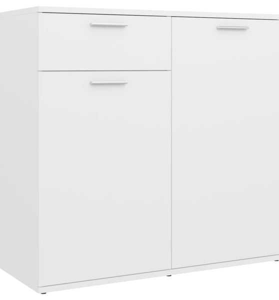 Sideboard Weiß 80x36x75 cm Holzwerkstoff