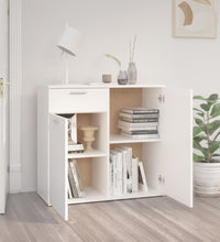 Sideboard Weiß 80x36x75 cm Holzwerkstoff