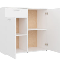 Sideboard Weiß 80x36x75 cm Holzwerkstoff