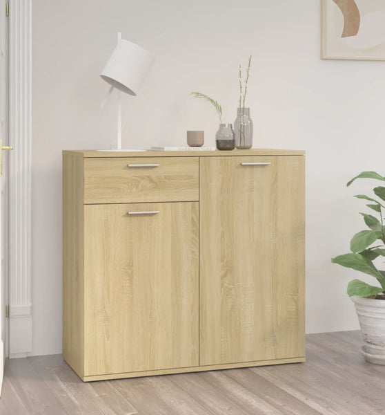 Sideboard Sonoma-Eiche 80x36x75 cm Holzwerkstoff