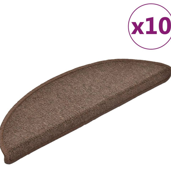 Stufenmatten 10 Stk. 56x17x3 cm Kaffeebraun