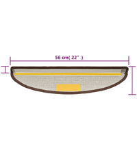 Stufenmatten 10 Stk. 56x17x3 cm Kaffeebraun