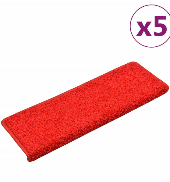 Stufenmatten 5 Stk. 65x21x4 cm Rot