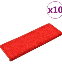 Stufenmatten 10 Stk. 65x21x4 cm Rot