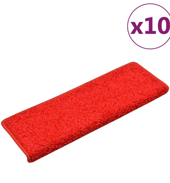 Stufenmatten 10 Stk. 65x21x4 cm Rot