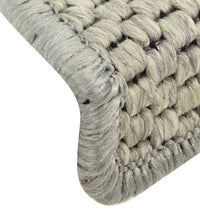 Treppenmatten Selbstklebend Sisal-Look 15 Stk 56x17x3 Hellgrün