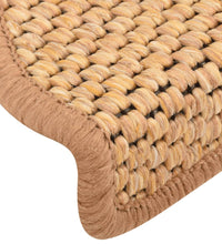 Treppenmatten Selbstklebend Sisal-Look 15 Stk. 65x21x4 Sisal