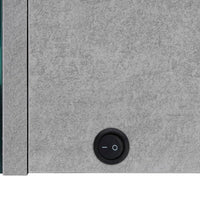 LED-Bad-Spiegelschrank Betongrau 50x14x60 cm
