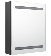 LED-Bad-Spiegelschrank Grau 50x14x60 cm