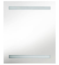 LED-Bad-Spiegelschrank Grau 50x14x60 cm