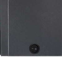 LED-Bad-Spiegelschrank Grau 50x14x60 cm