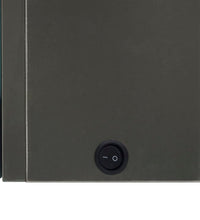 LED-Bad-Spiegelschrank Anthrazit 50x14x60 cm