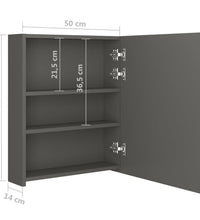 LED-Bad-Spiegelschrank Anthrazit 50x14x60 cm