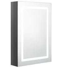 LED-Spiegelschrank fürs Bad Glänzend Grau 50x13x70 cm