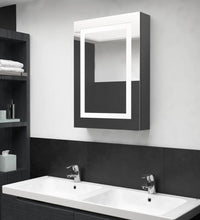 LED-Spiegelschrank fürs Bad Glänzend Grau 50x13x70 cm