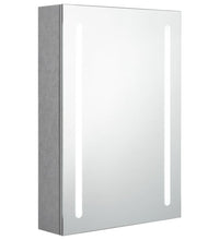 LED-Spiegelschrank fürs Bad Betongrau 50x13x70 cm