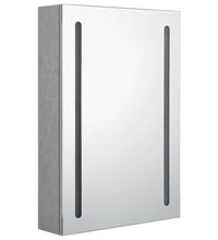 LED-Spiegelschrank fürs Bad Betongrau 50x13x70 cm