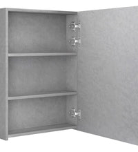 LED-Spiegelschrank fürs Bad Betongrau 50x13x70 cm