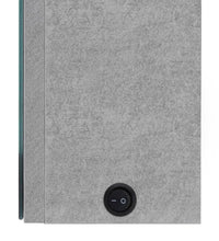 LED-Spiegelschrank fürs Bad Betongrau 50x13x70 cm