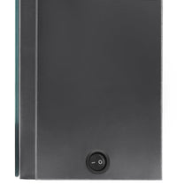 LED-Bad-Spiegelschrank Glänzendes Grau 50x13x70 cm