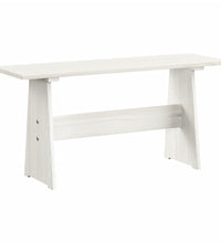 Esstisch mit Bank REINE Weiß Massivholz Kiefer