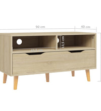 TV-Schrank Sonoma-Eiche 90x40x48,5 cm Holzwerkstoff