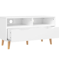 TV-Schrank Hochglanz-Weiß 90x40x48,5 cm Holzwerkstoff