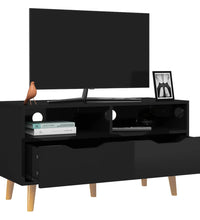 TV-Schrank Hochglanz-Schwarz 90x40x48,5 cm Holzwerkstoff