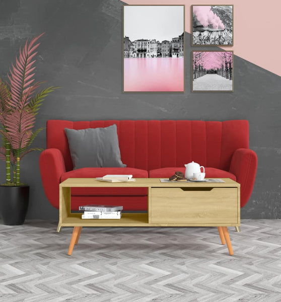 Couchtisch Sonoma-Eiche 100x49,5x43 cm Holzwerkstoff