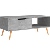Couchtisch Betongrau 100x49,5x43 cm Holzwerkstoff