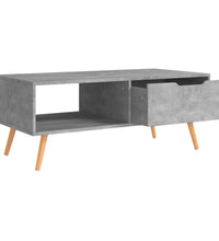 Couchtisch Betongrau 100x49,5x43 cm Holzwerkstoff
