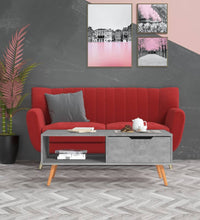 Couchtisch Betongrau 100x49,5x43 cm Holzwerkstoff