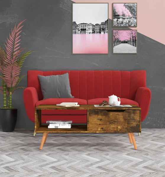 Couchtisch Räuchereiche 100x49,5x43 cm Holzwerkstoff