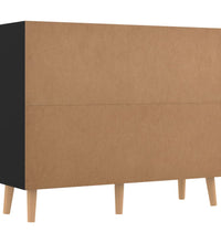 Sideboard Schwarz 90x30x72 cm Holzwerkstoff